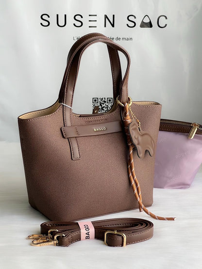 Sac à main BAGCO avec pochette – Élégance minimaliste