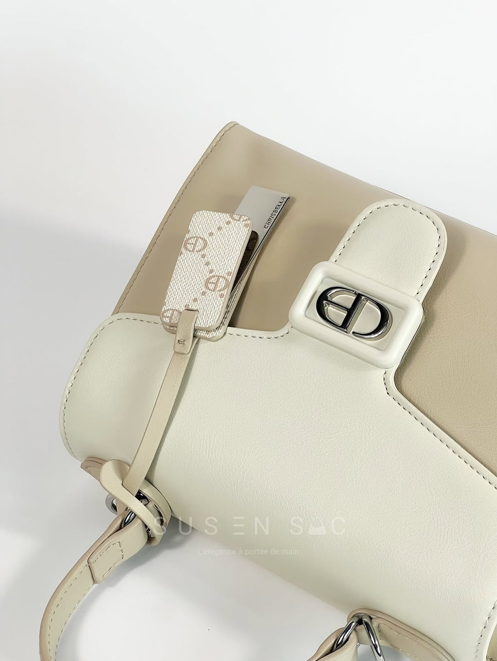 Sac à Main Chrisbella Élégance Structurée – Fermoir Signature & Bandoulière Amovible