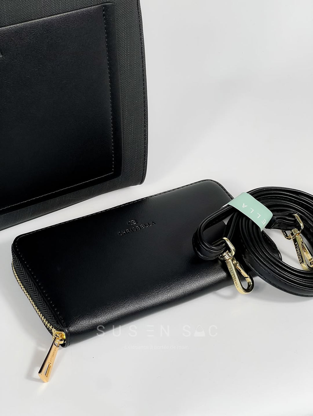Sac CHRISBELLA – Élégance Structurée & Pochette Assortie