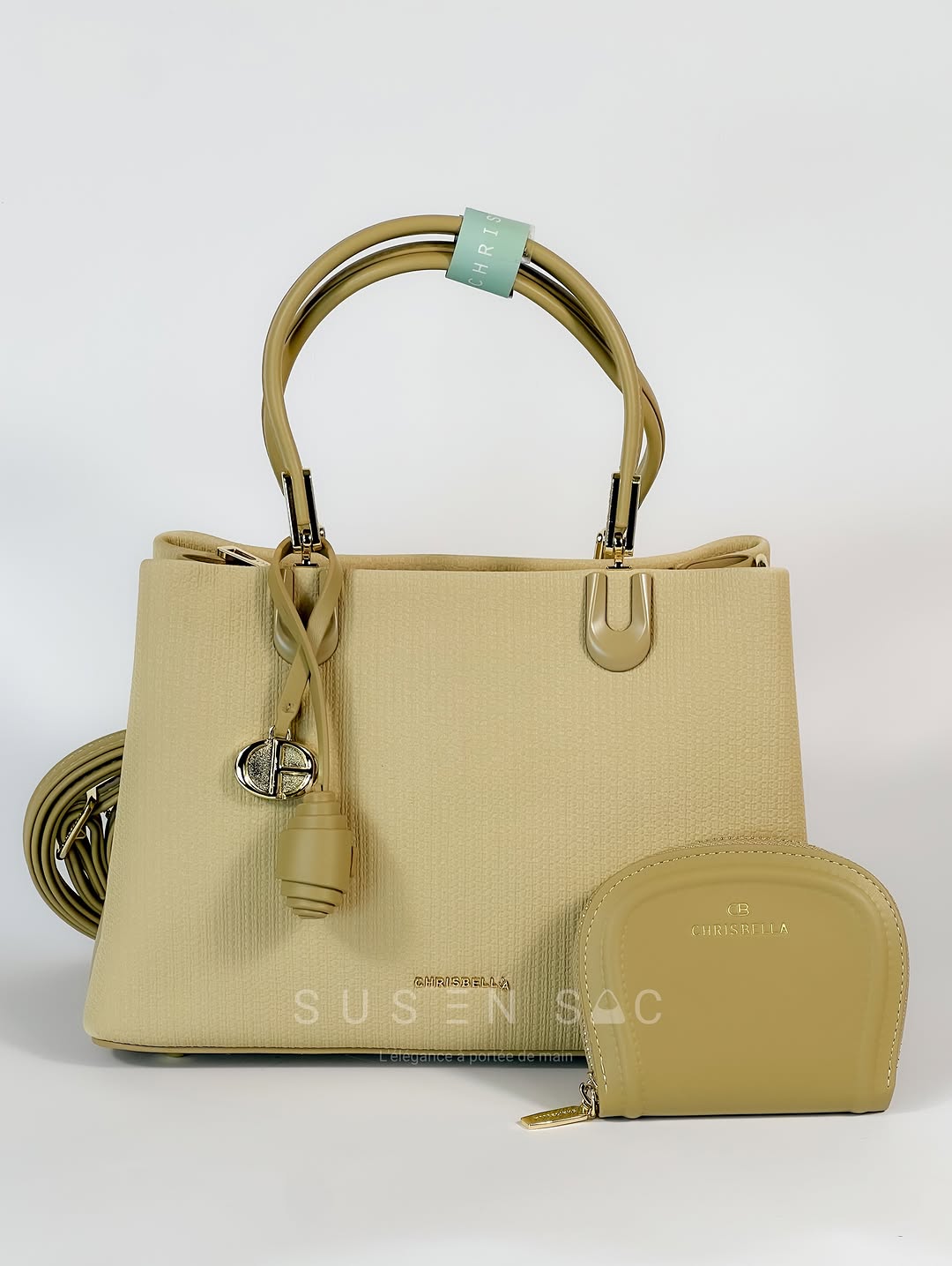 Sac CHRISBELLA – Élégance Structurée & Pochette Assortie