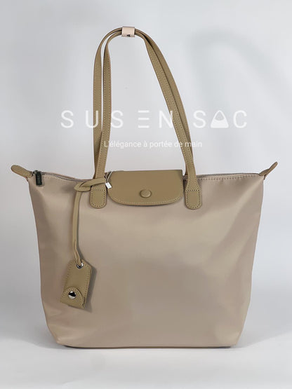 Sac épaule Bagco — style Longchamp, léger et déperlant