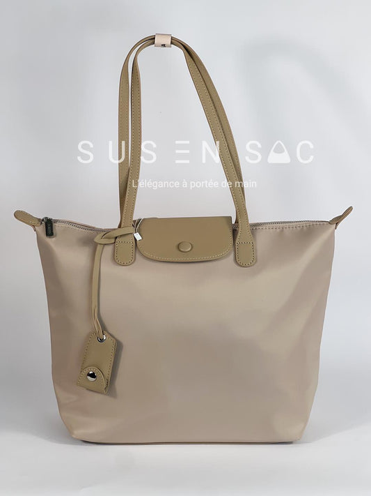 Sac épaule Bagco — style Longchamp, léger et déperlant