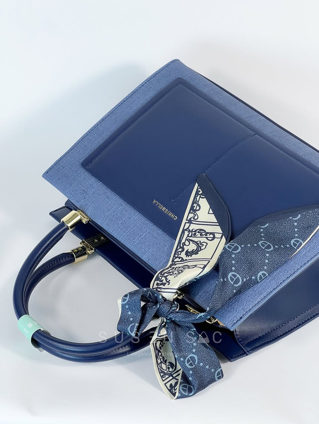 Sac CHRISBELLA – Élégance Structurée & Pochette Assortie