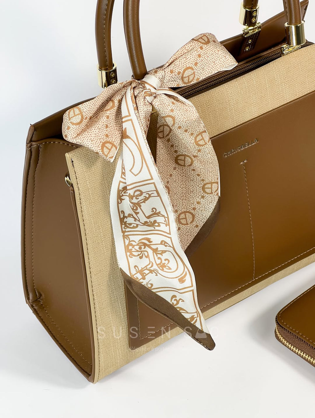 Sac CHRISBELLA – Élégance Structurée & Pochette Assortie