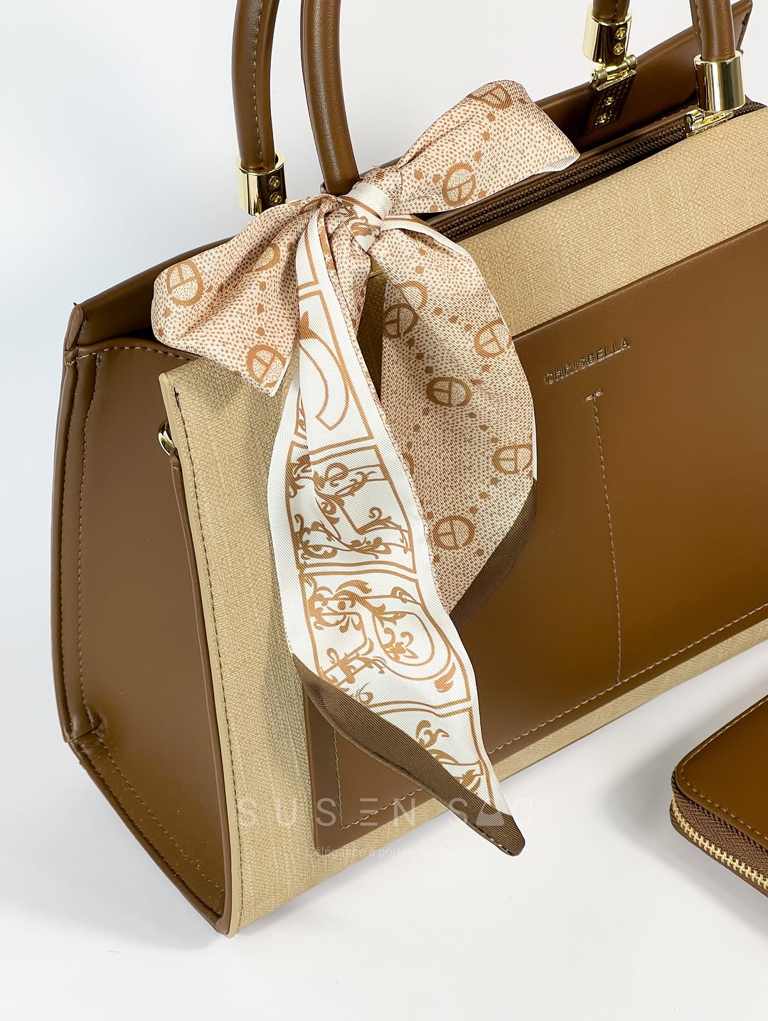 Sac CHRISBELLA – Élégance Structurée & Pochette Assortie
