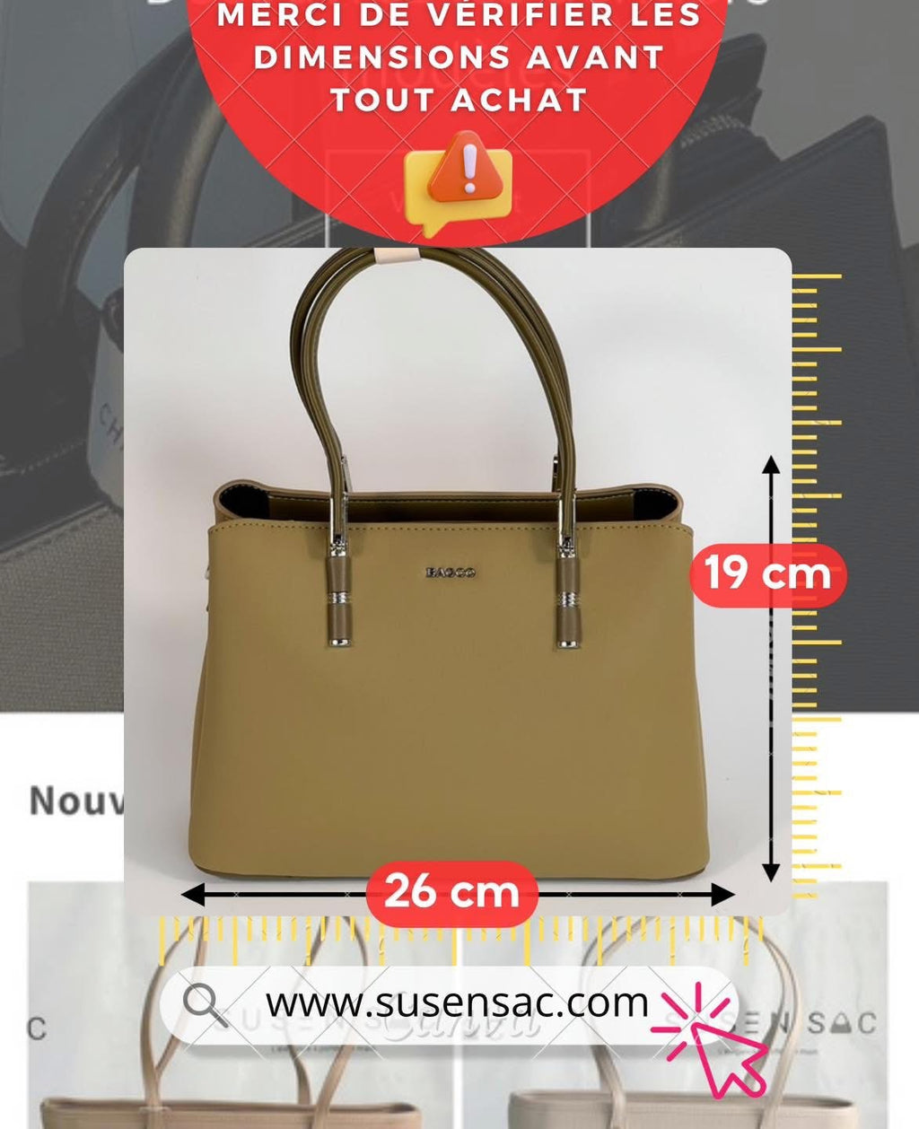 Sac à main BAGCO – Élégance et praticité réunies