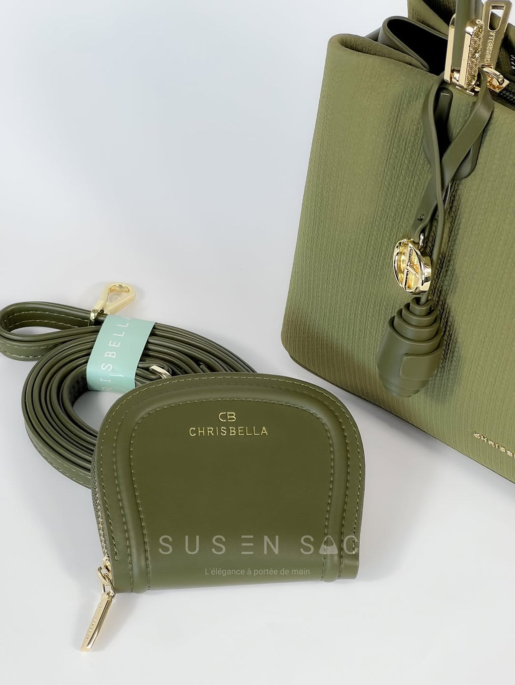 Sac CHRISBELLA – Élégance Structurée & Pochette Assortie