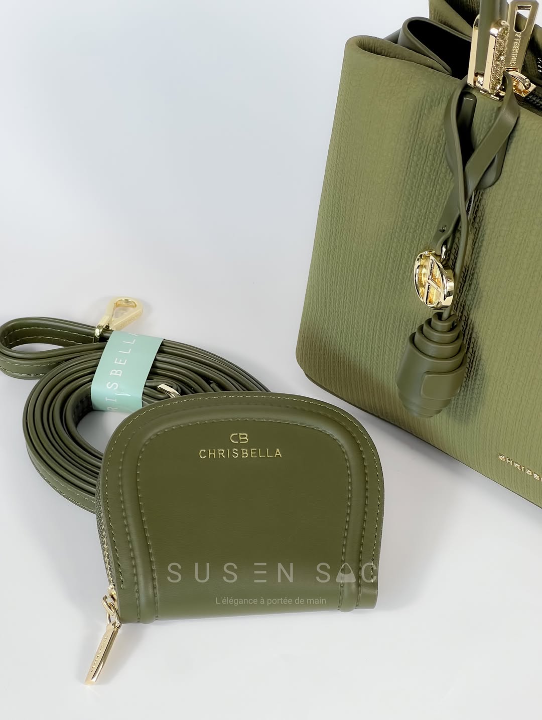 Sac CHRISBELLA – Élégance Structurée & Pochette Assortie