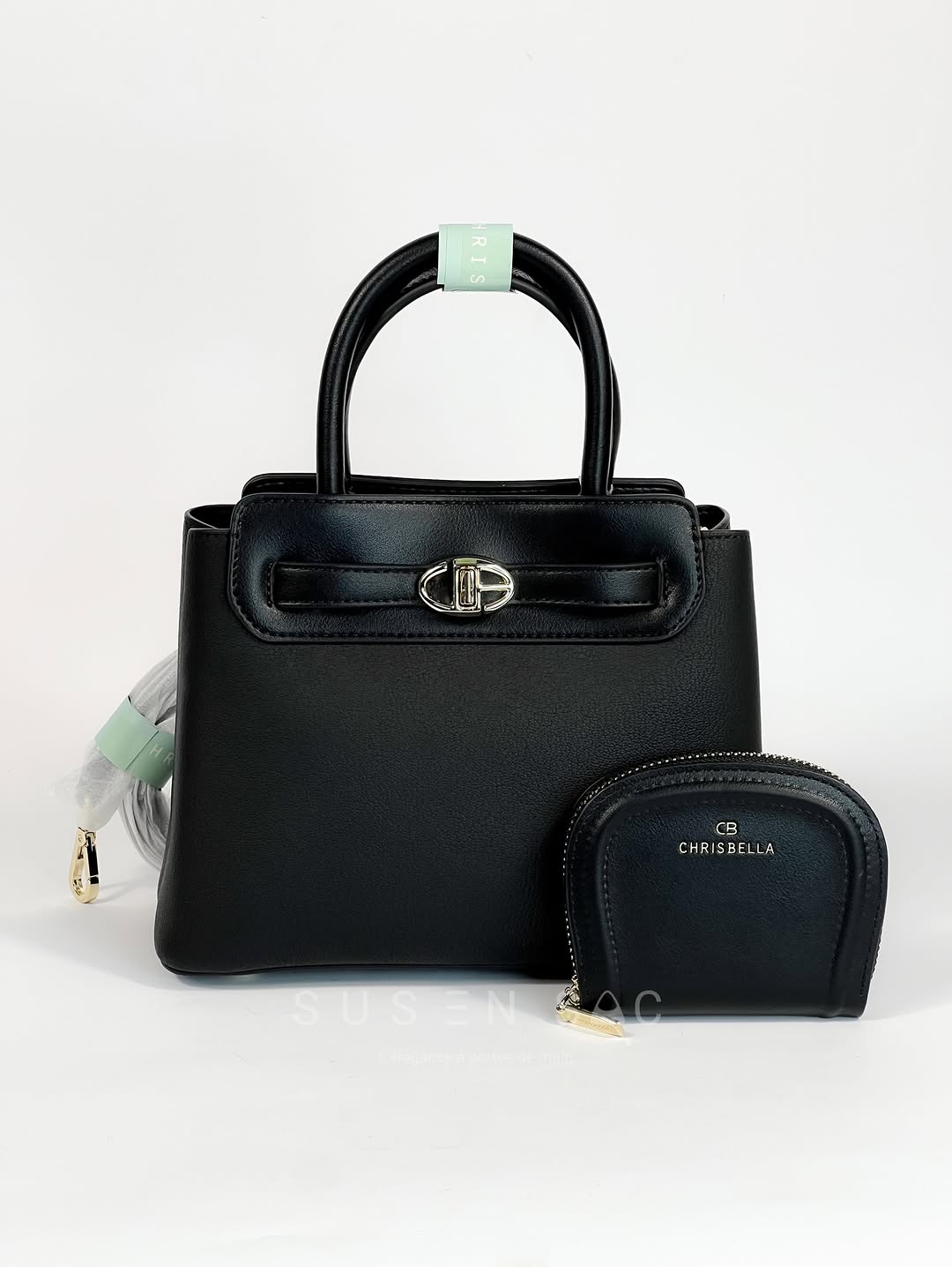 Sac CHRISBELLA – Élégance Structurée & Pochette Assortie