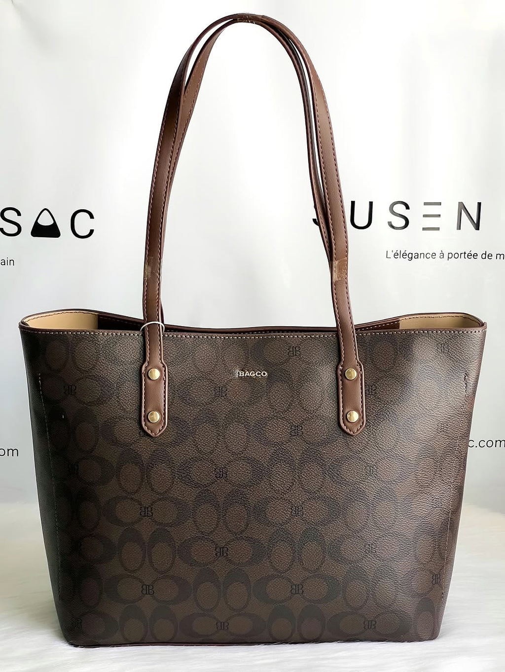 Sac à Main BAGCO 3 Pièces – Grand Sac Cabas + Bandoulière + Pochette Élégante