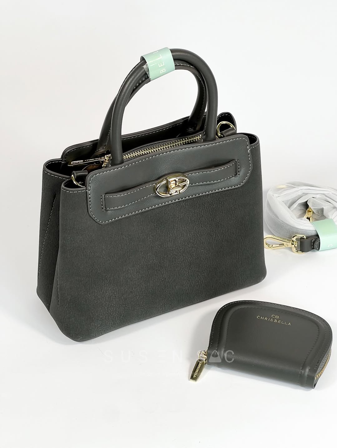 Sac CHRISBELLA – Élégance Structurée & Pochette Assortie