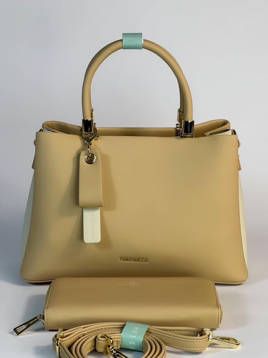 Sac à main Chrisbella avec pochette assortie – Élégance et praticité