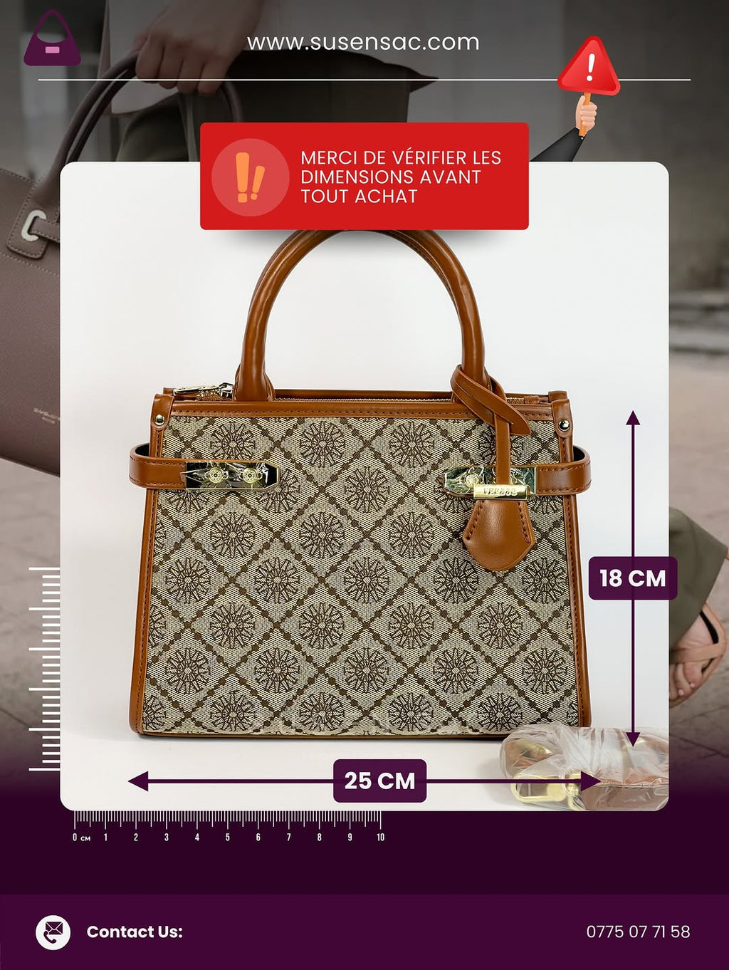 Sac à main Versse – Élégance Monogramme