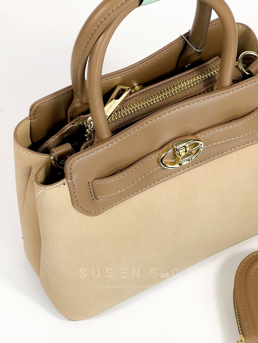 Sac CHRISBELLA – Élégance Structurée & Pochette Assortie