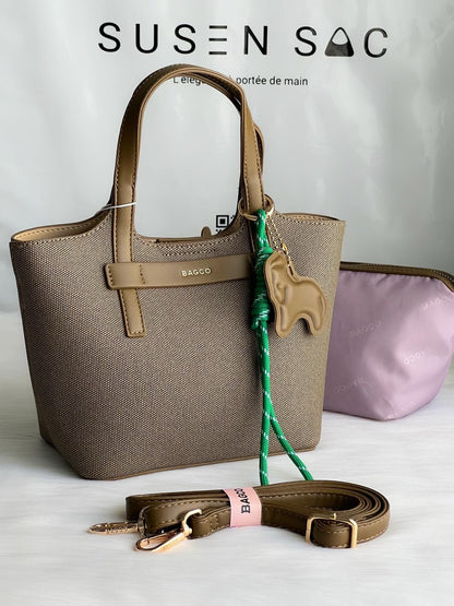 Sac à main BAGCO avec pochette – Élégance minimaliste