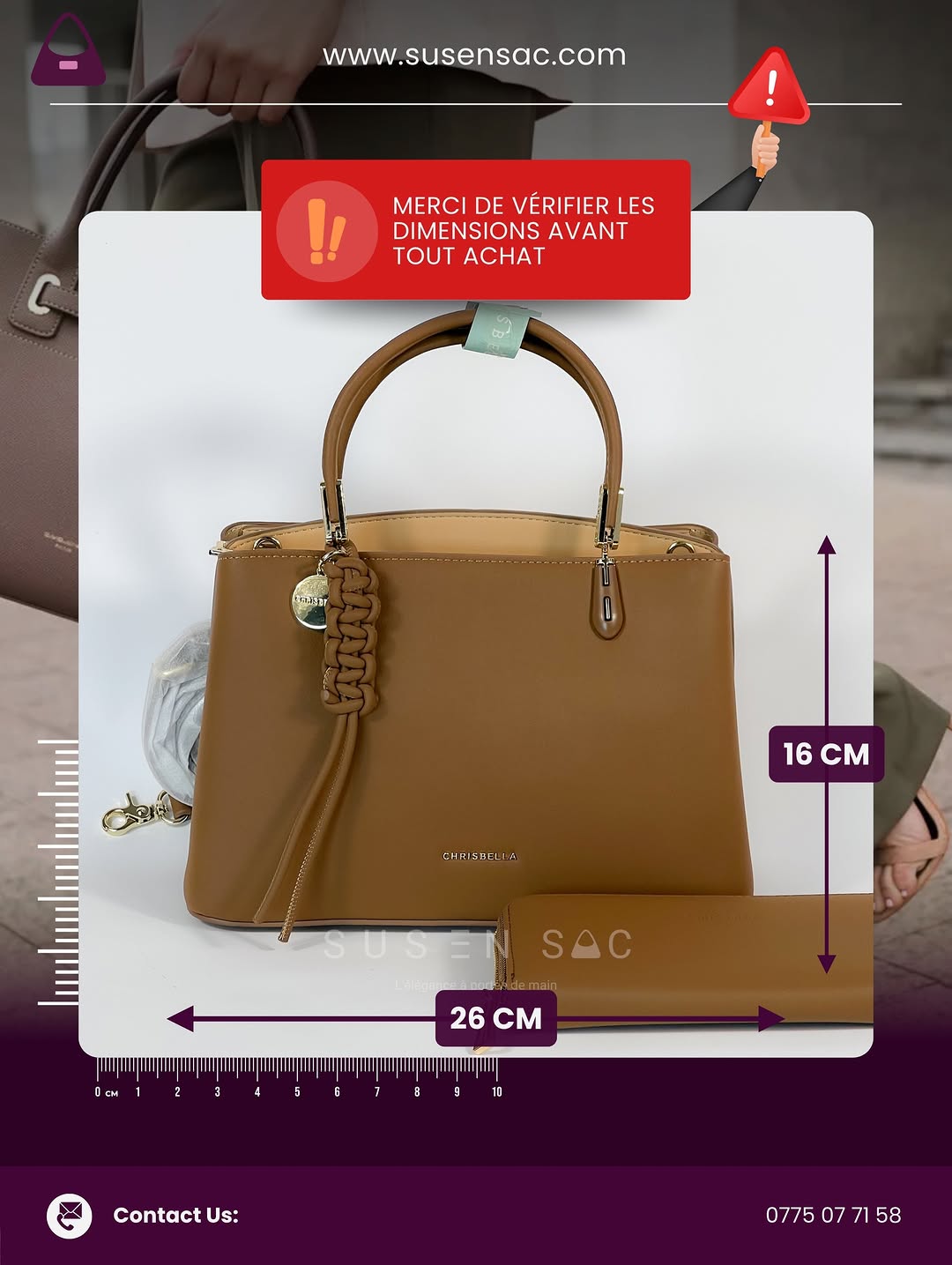 Sac à Main CHRISBELLA – Élégance & Détails Raffinés