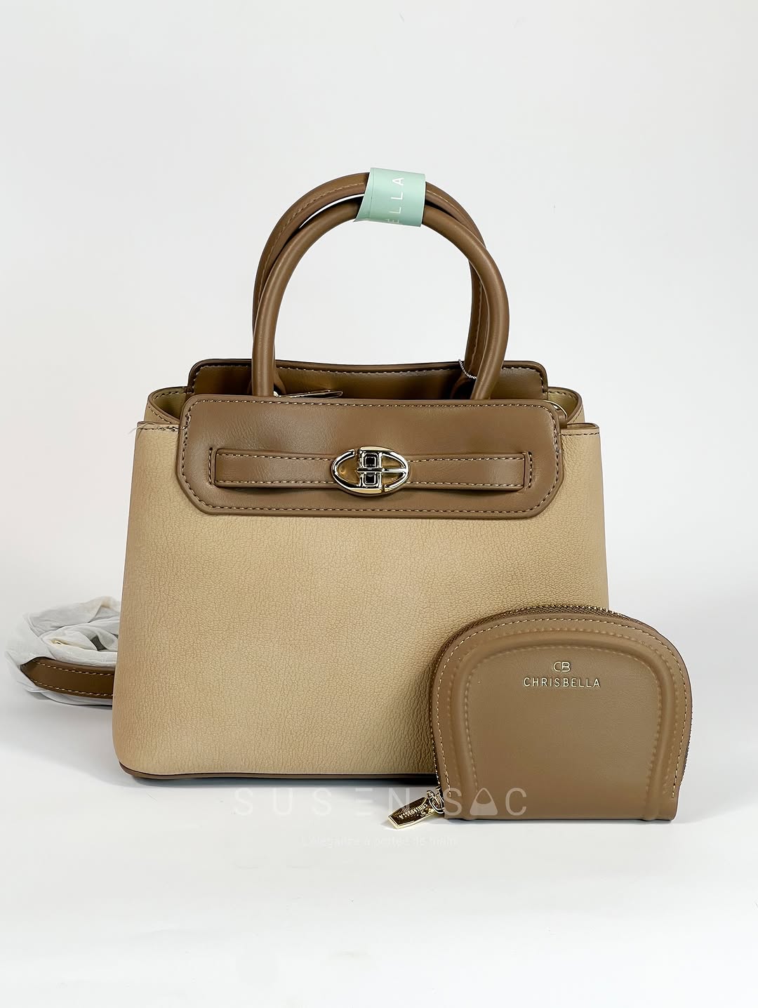 Sac CHRISBELLA – Élégance Structurée & Pochette Assortie