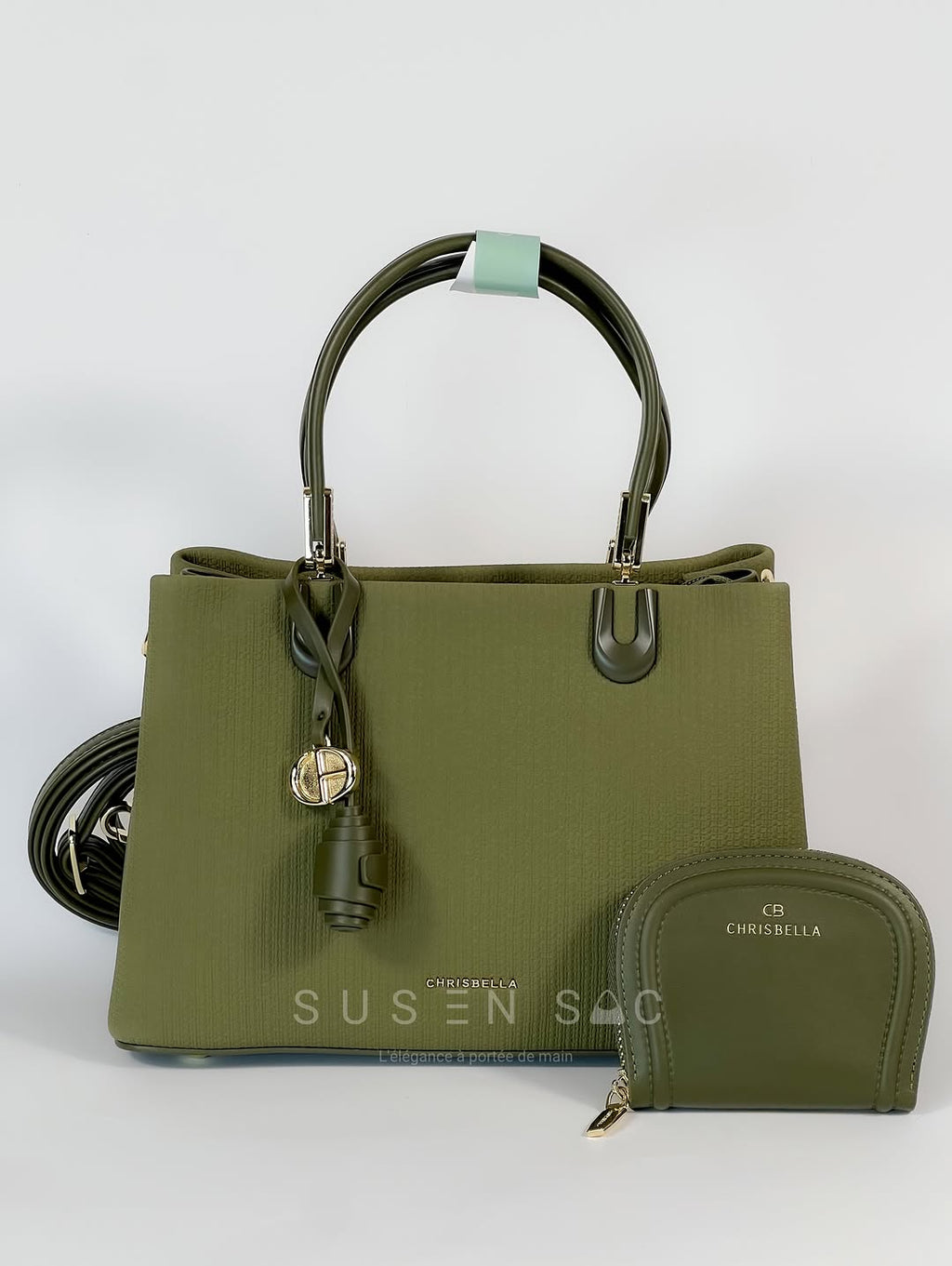 Sac CHRISBELLA – Élégance Structurée & Pochette Assortie