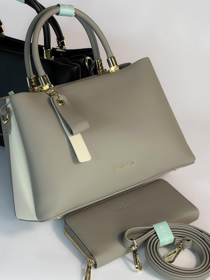 Sac à main Chrisbella avec pochette assortie – Élégance et praticité