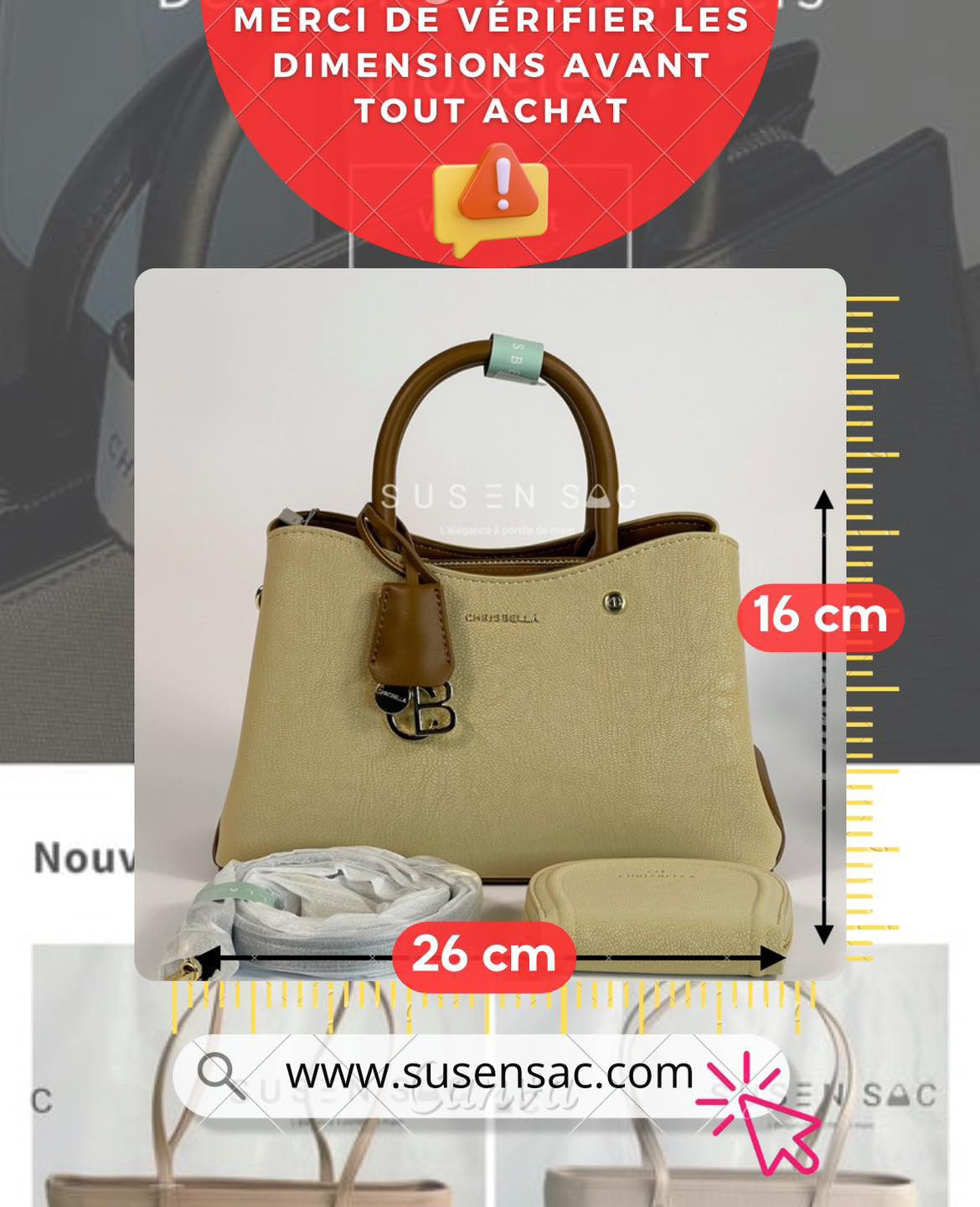 Sac à main Chrisbella – Élégance intemporelle (Copie)