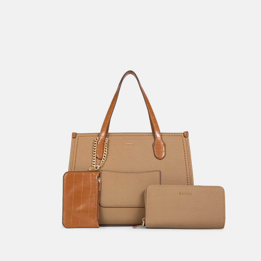 Sac Cabas Structuré avec Accessoires