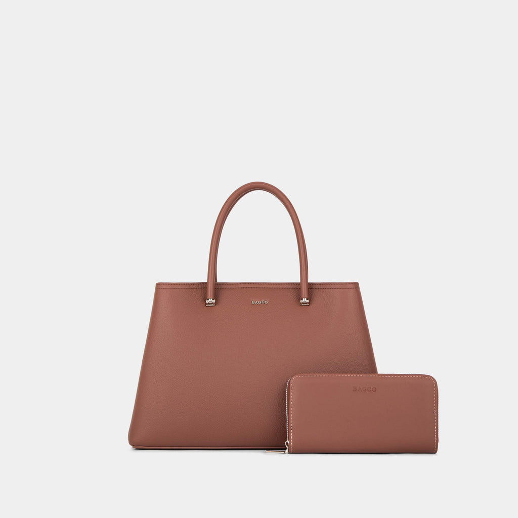 Sac à main BAGCO élégant avec pochette assortie