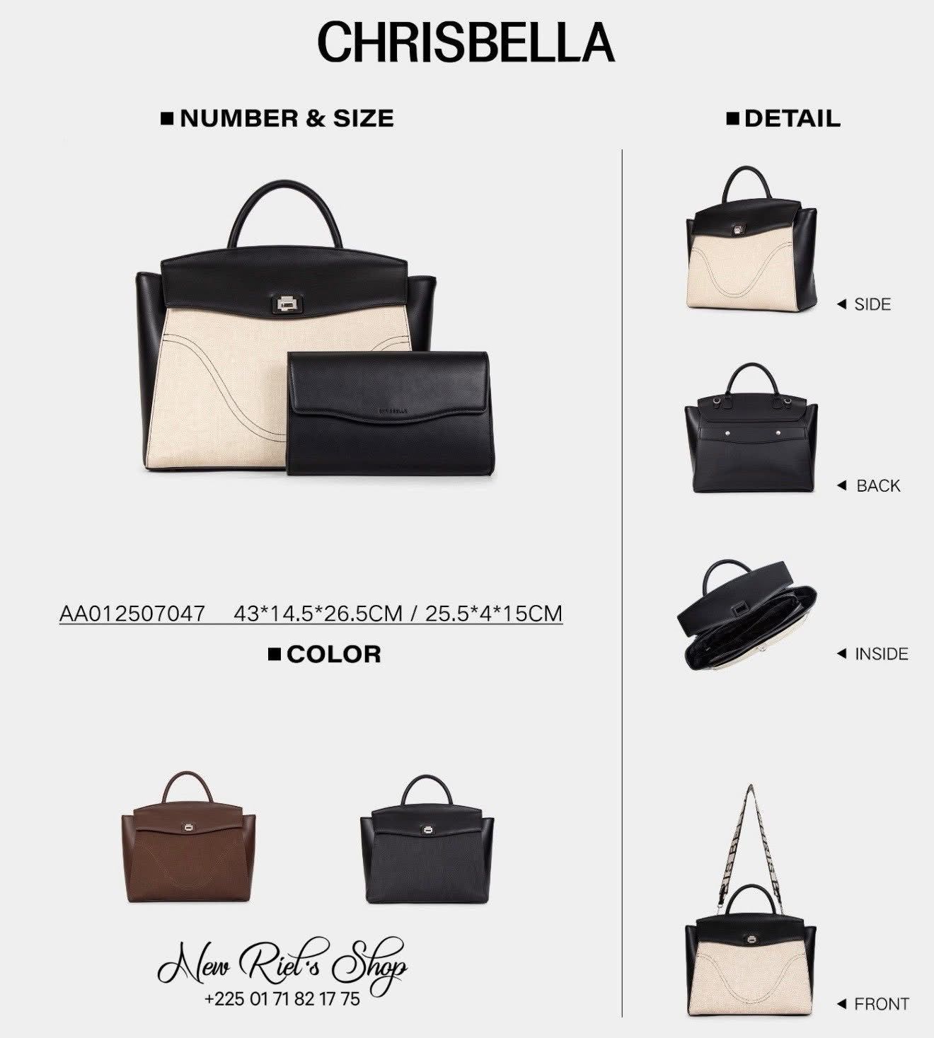 Sac Cabas CHRISBELLA – Élégance Contemporaine & Grande Capacité