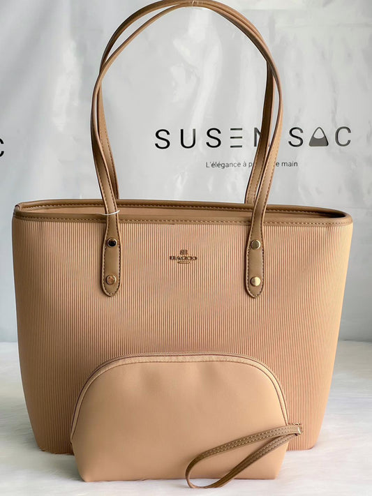 Sac à main BAGCO avec pochette – Élégance minimaliste et fonctionnalité au quotidien