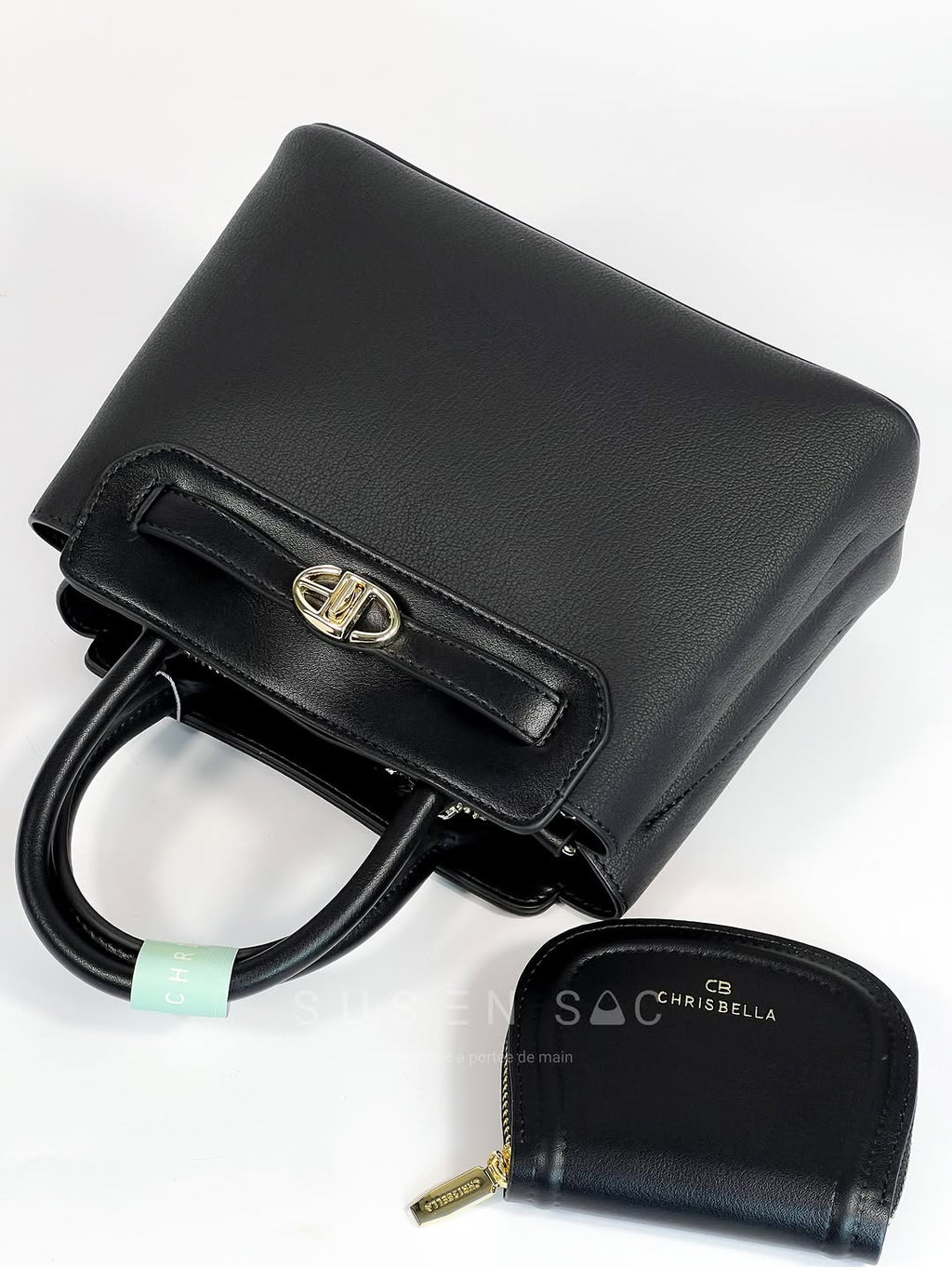 Sac CHRISBELLA – Élégance Structurée & Pochette Assortie