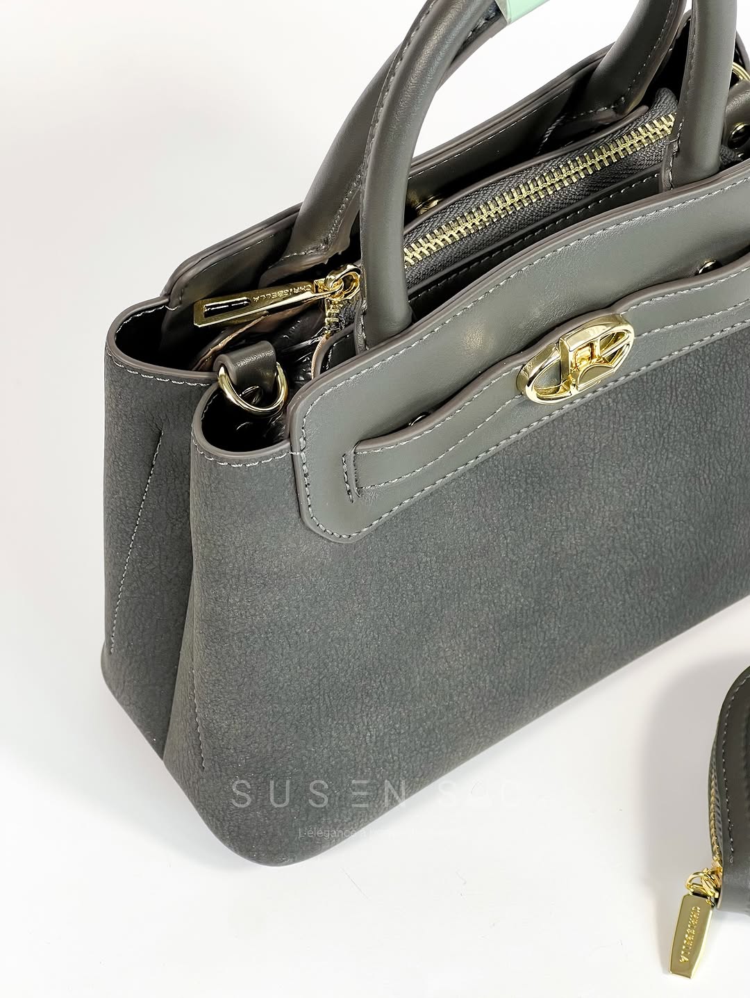 Sac CHRISBELLA – Élégance Structurée & Pochette Assortie