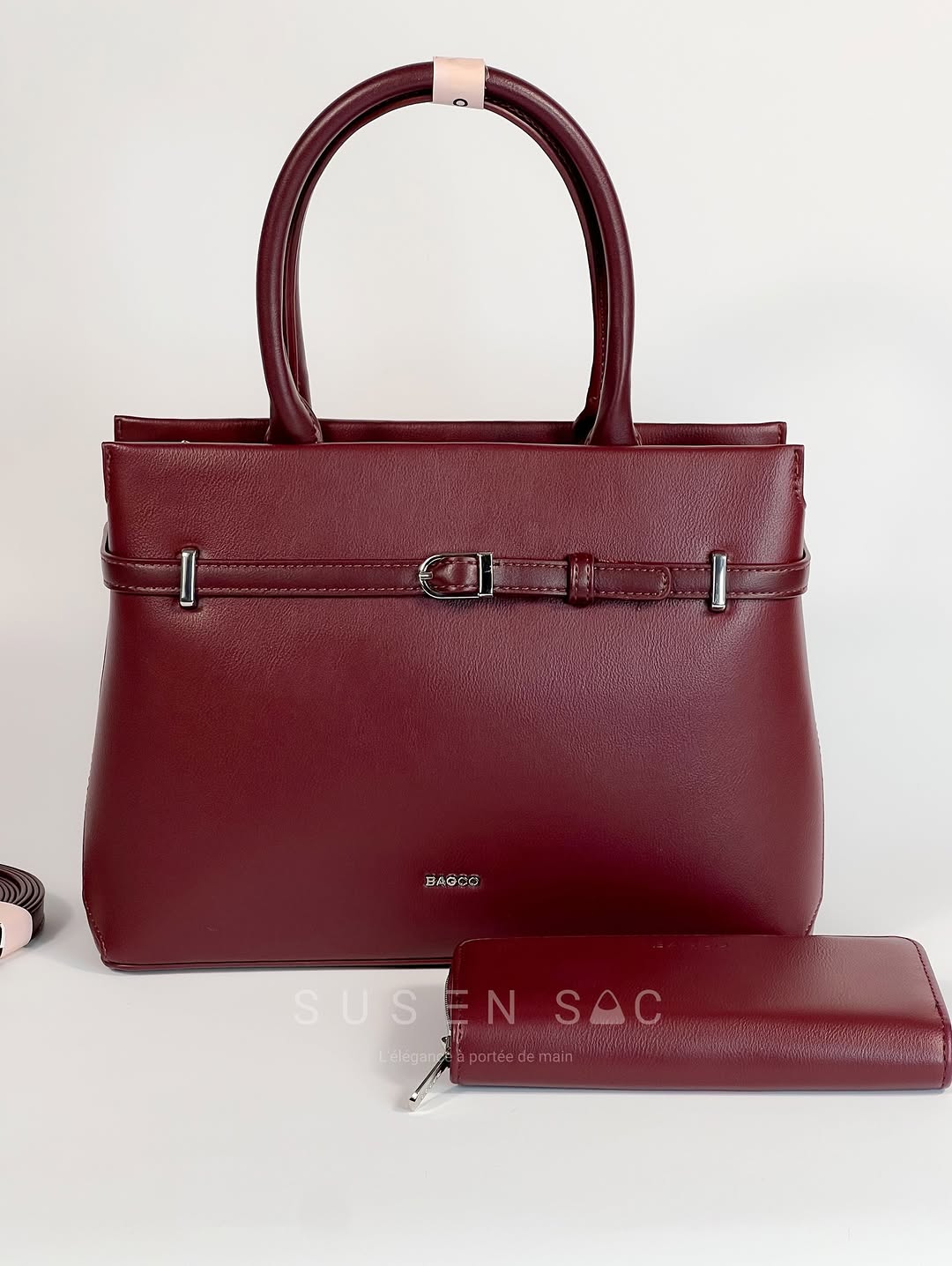 Sac à Main BAGCO Élégance Premium – Design Structuré avec Portefeuille Assorti