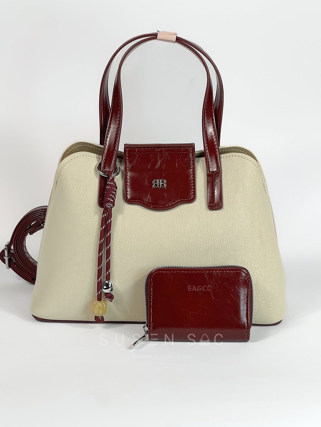 Sac à Main BAGCO Élégance Premium – Design Structuré avec Portefeuille Assorti