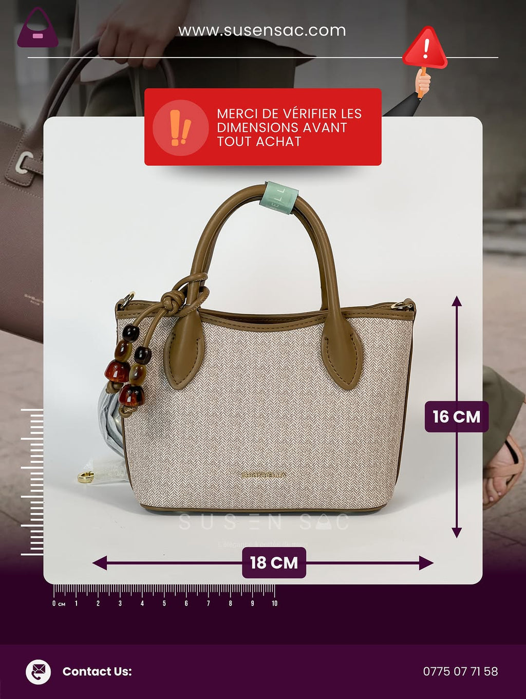 Sac à Main CHRISBELLA – Élégance Structurée & Détails Raffinés