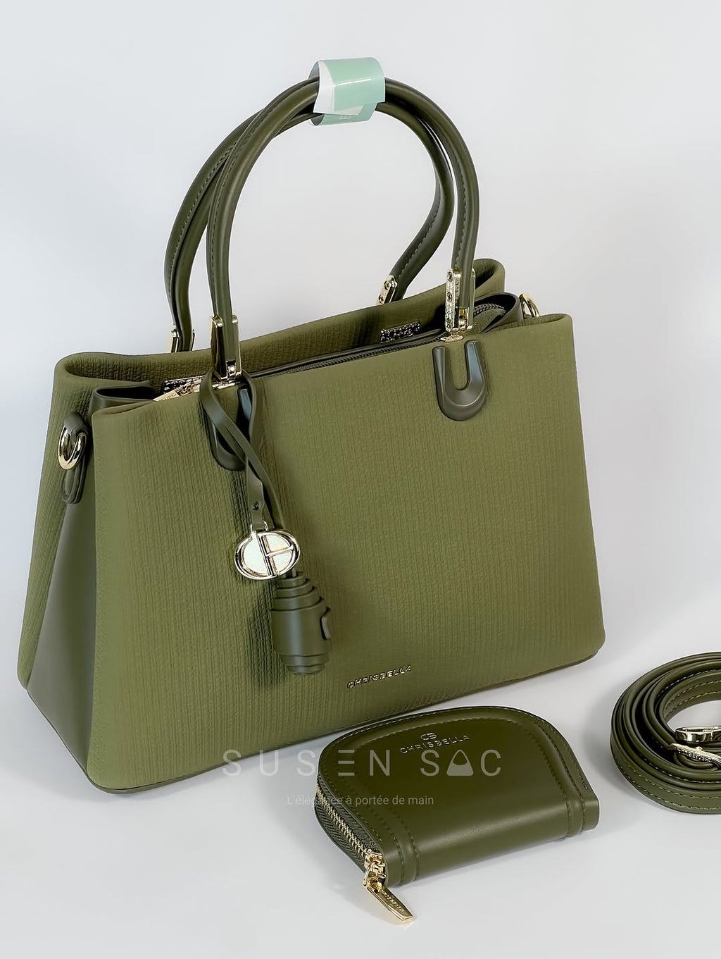 Sac CHRISBELLA – Élégance Structurée & Pochette Assortie