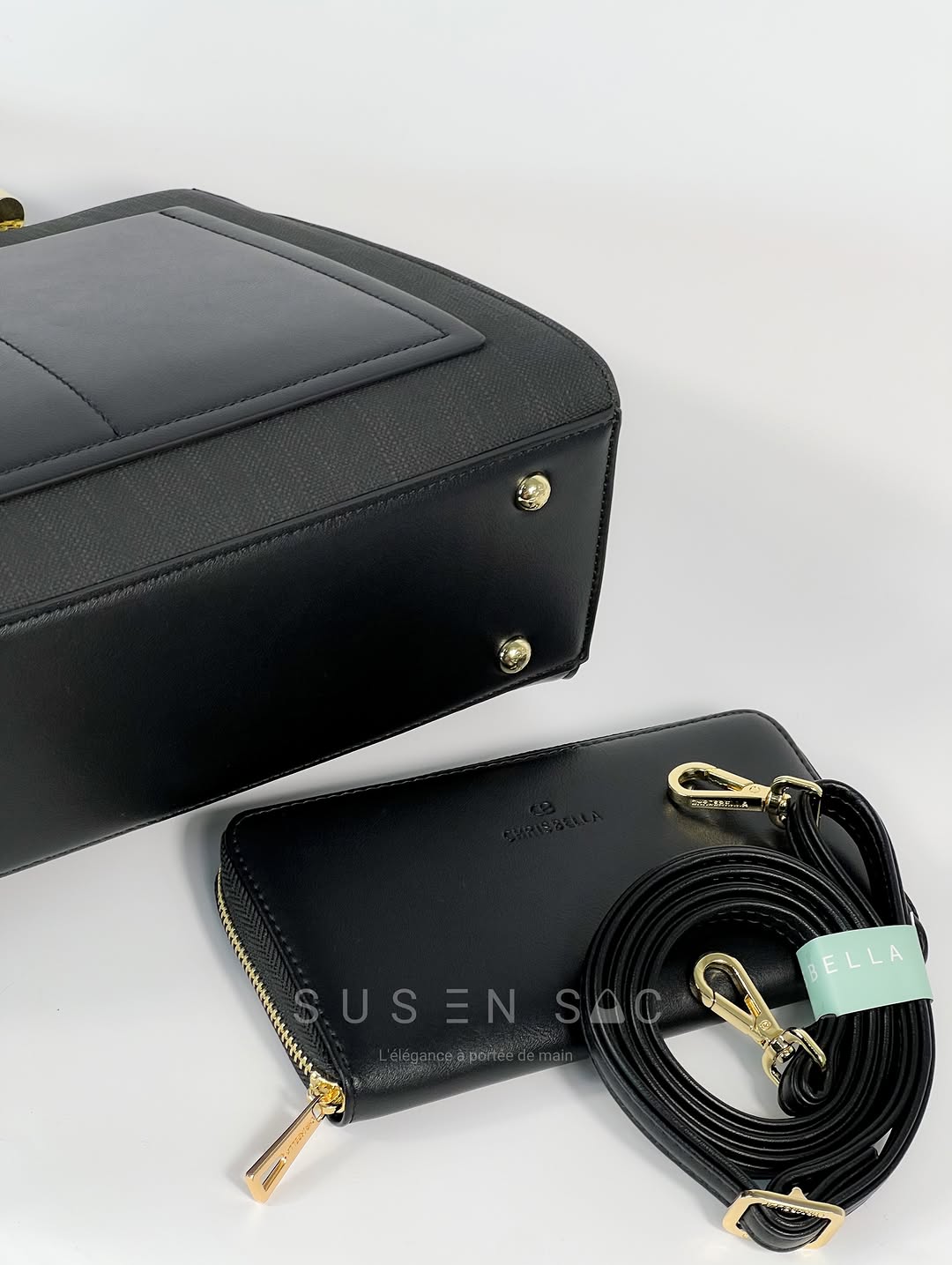 Sac CHRISBELLA – Élégance Structurée & Pochette Assortie