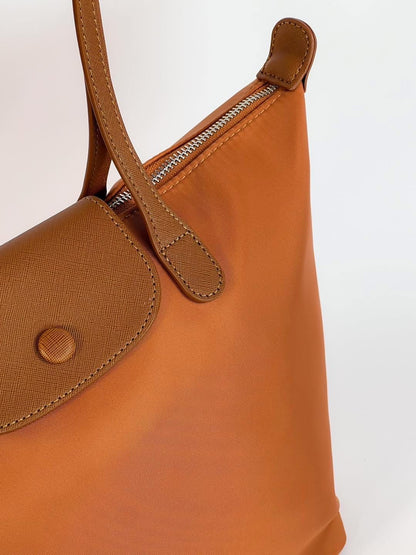 Sac épaule Bagco — style Longchamp, léger et déperlant
