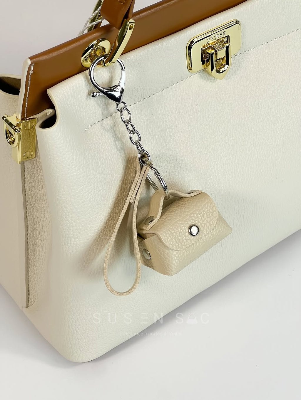 Mini Porte-Clé Sac Handmade – Accessoire Chic & Signature Élégante
