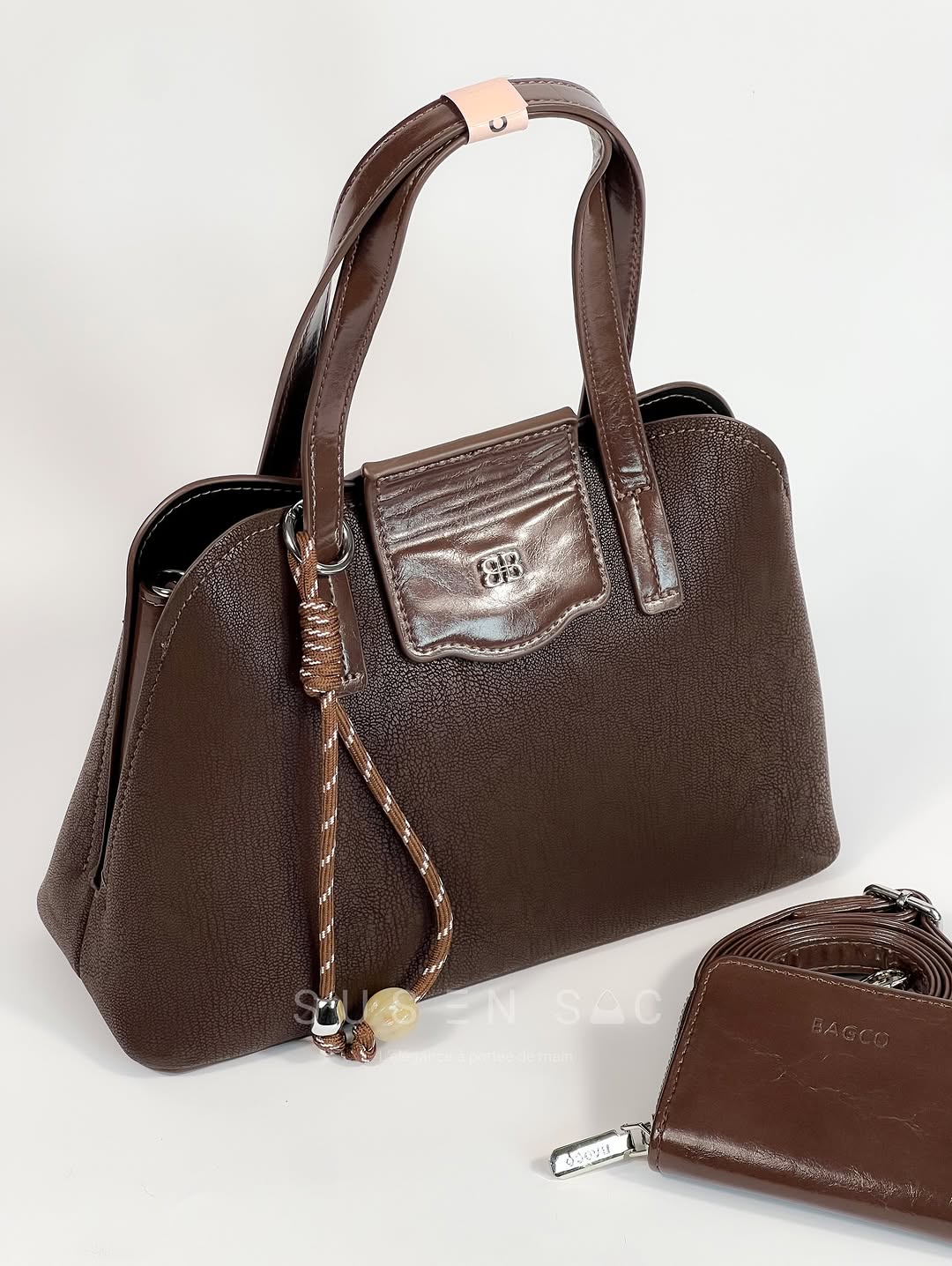 Sac à Main BAGCO Élégance Premium – Design Structuré avec Portefeuille Assorti