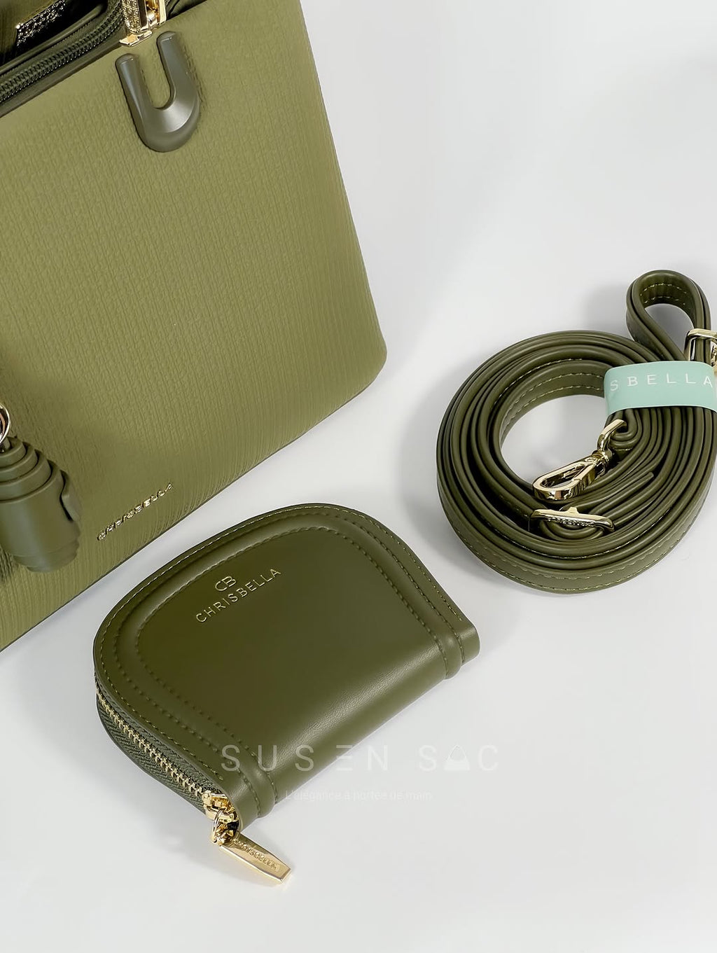 Sac CHRISBELLA – Élégance Structurée & Pochette Assortie