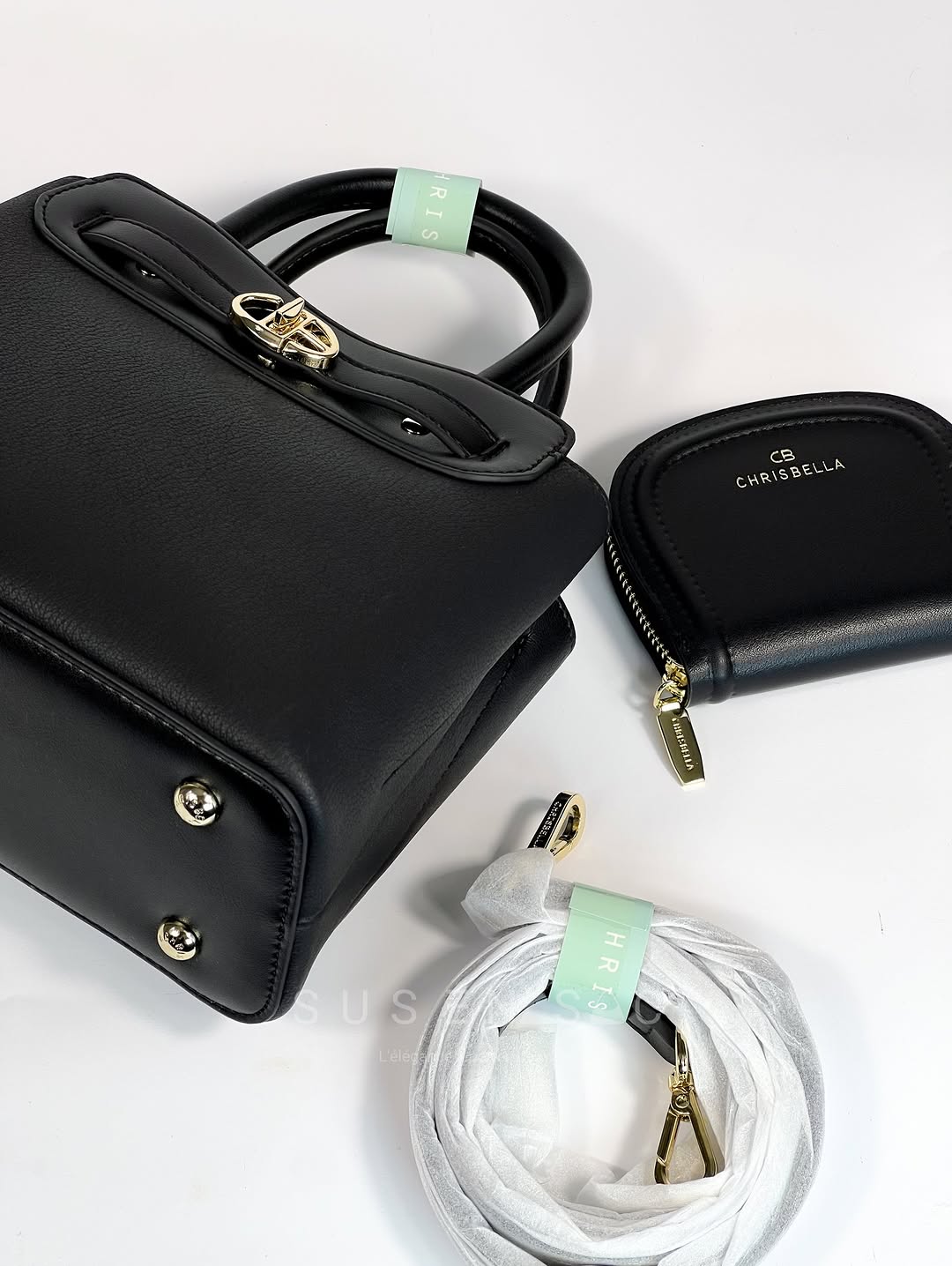 Sac CHRISBELLA – Élégance Structurée & Pochette Assortie