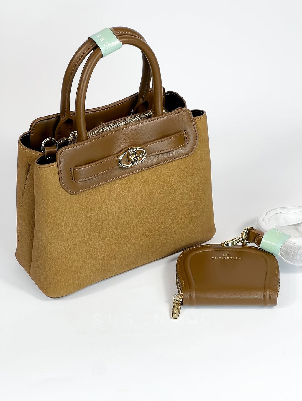 Sac CHRISBELLA – Élégance Structurée & Pochette Assortie