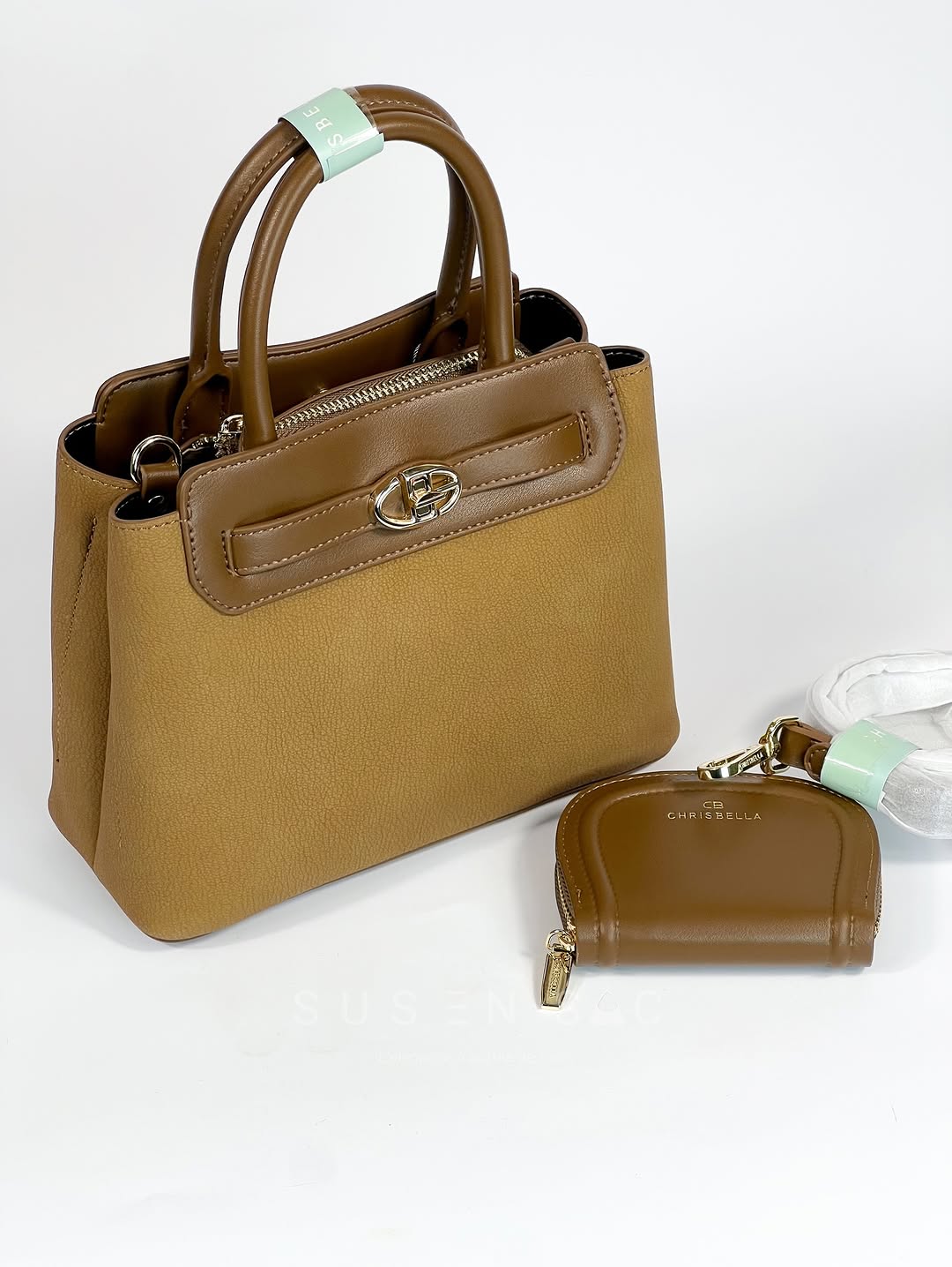 Sac CHRISBELLA – Élégance Structurée & Pochette Assortie