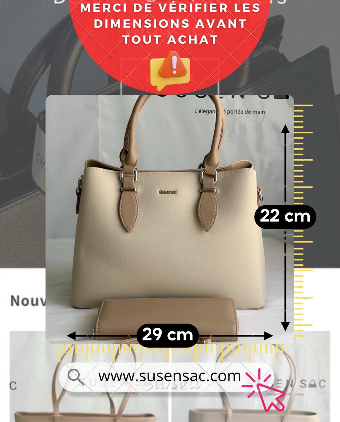Sac à main femme Bagco – Élégance et praticit