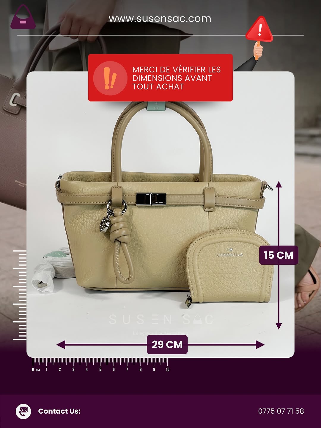 Sac CHRISBELLA – Raffinement Texturé & Élégance Structurée