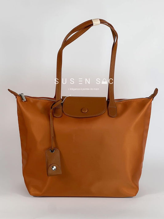 Sac épaule Bagco — style Longchamp, léger et déperlant