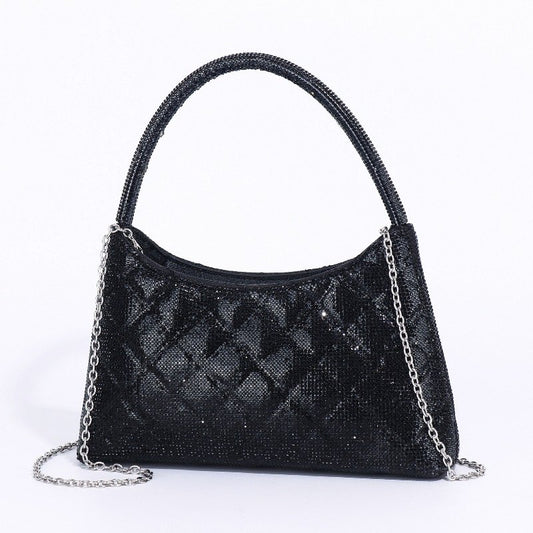 Chrisbella Mini Baguette Cristaux — Sac de soirée scintillant