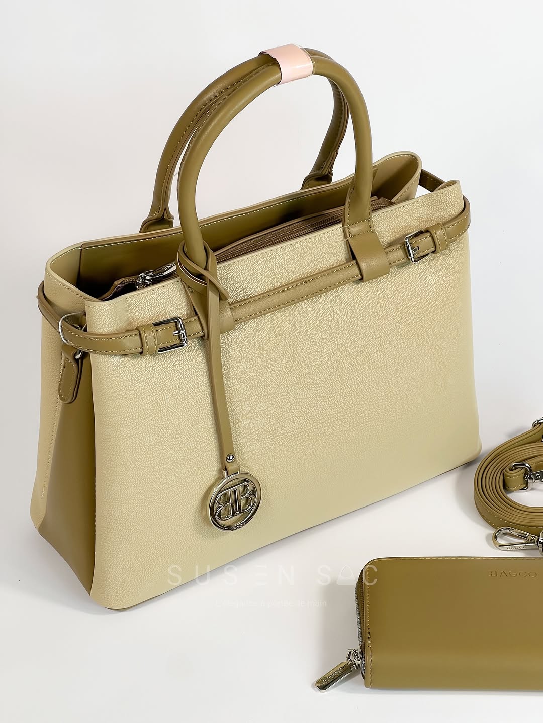 Sac à Main BAGCO Élégance Premium – Design Structuré avec Portefeuille Assorti