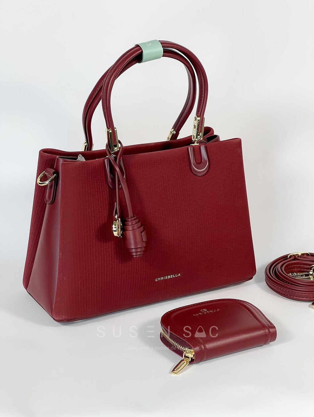 Sac CHRISBELLA – Élégance Structurée & Pochette Assortie