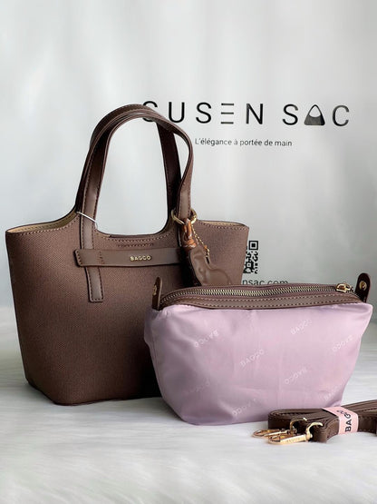 Sac à main BAGCO avec pochette – Élégance minimaliste