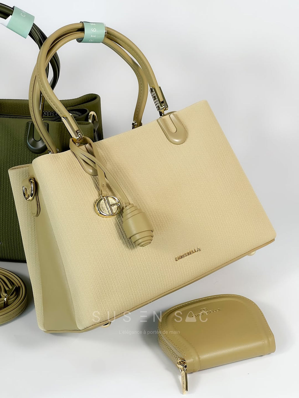Sac CHRISBELLA – Élégance Structurée & Pochette Assortie